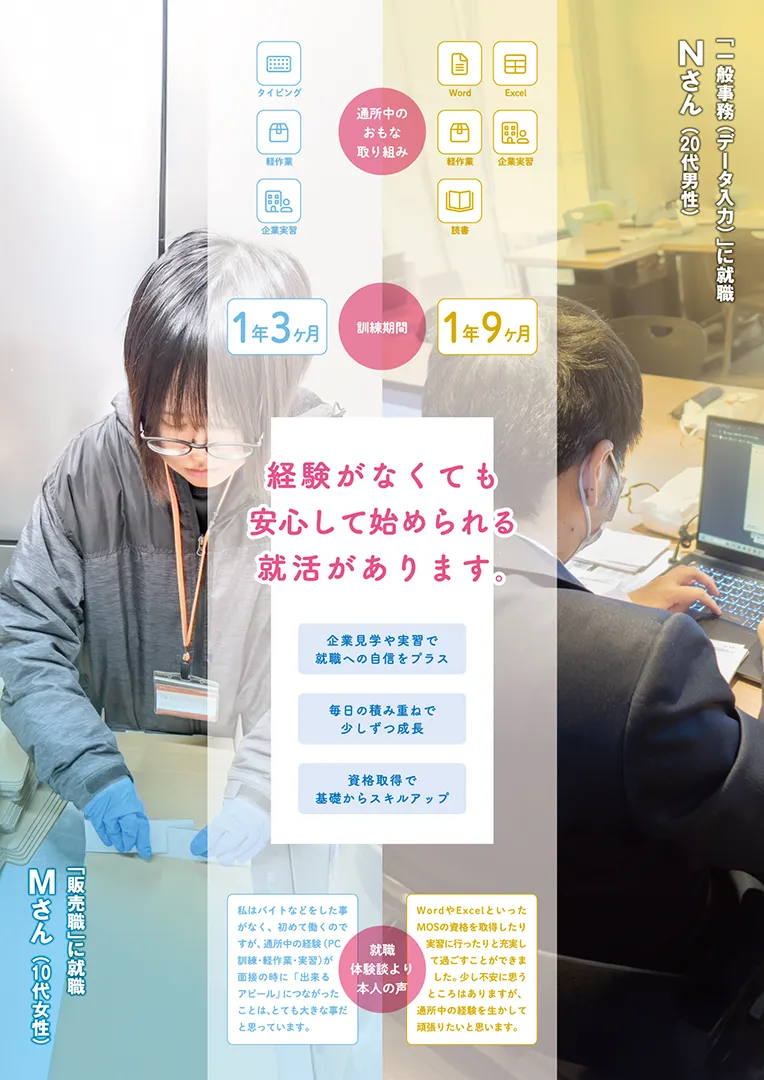 就職活動、はじめてでもだいじょうぶ。