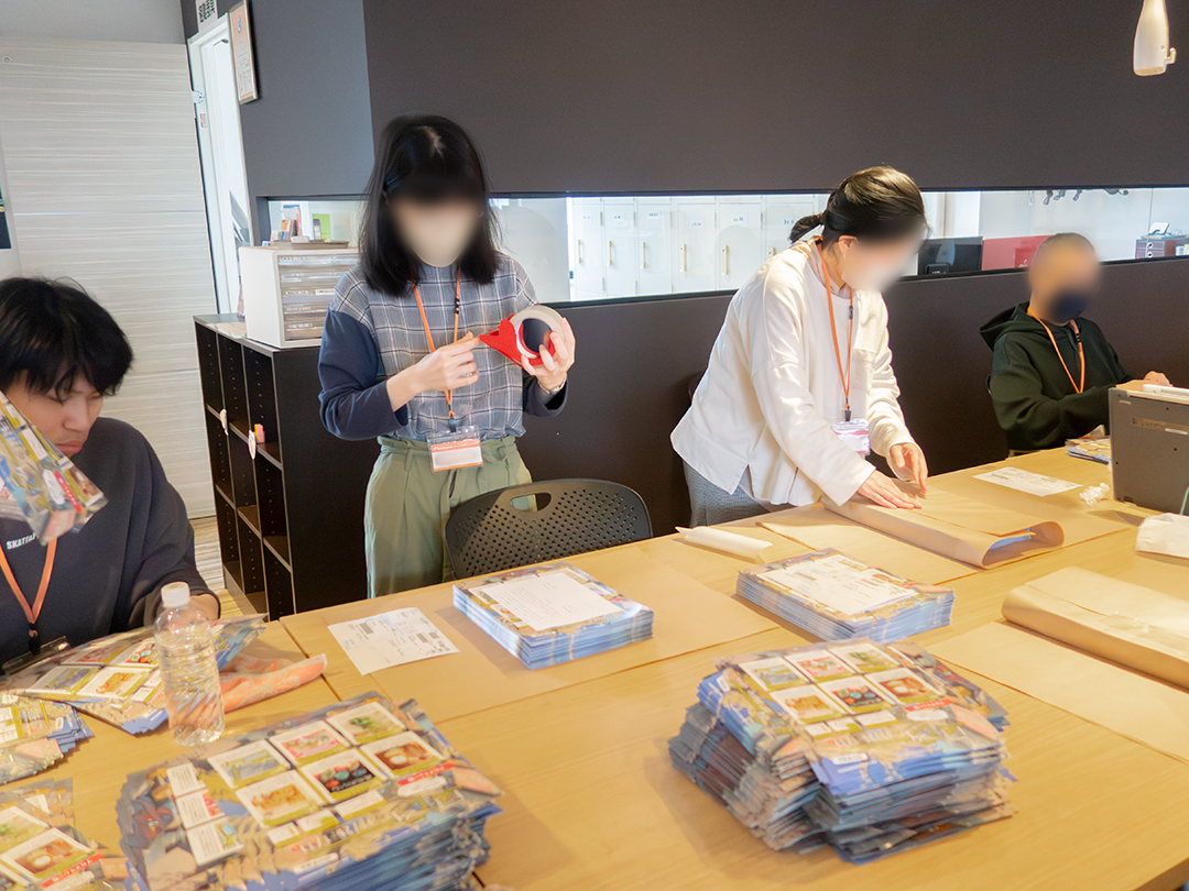 チラシ発送の軽作業